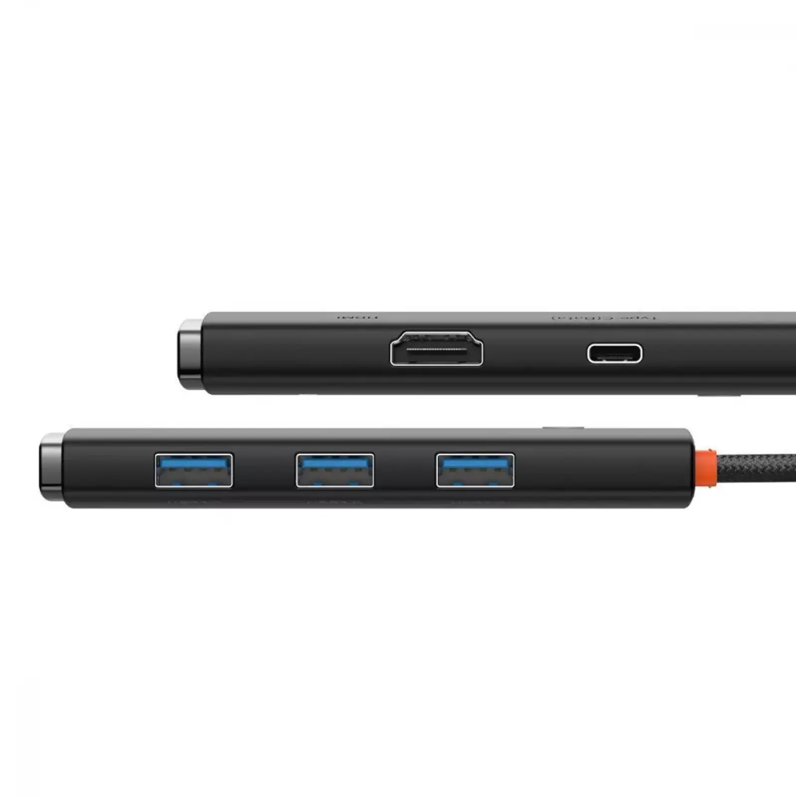 USB-Хаб Baseus Lite Series 5-in-1 (Type-C to HDMI + 3xUSB 3.0 + PD) Black (WKQX040001)