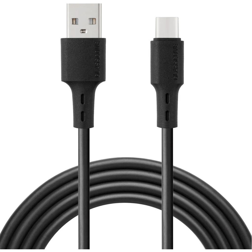 Кабель Glasscove Flex USB - Type-C 3A 1m (GF-AC13BK) Black