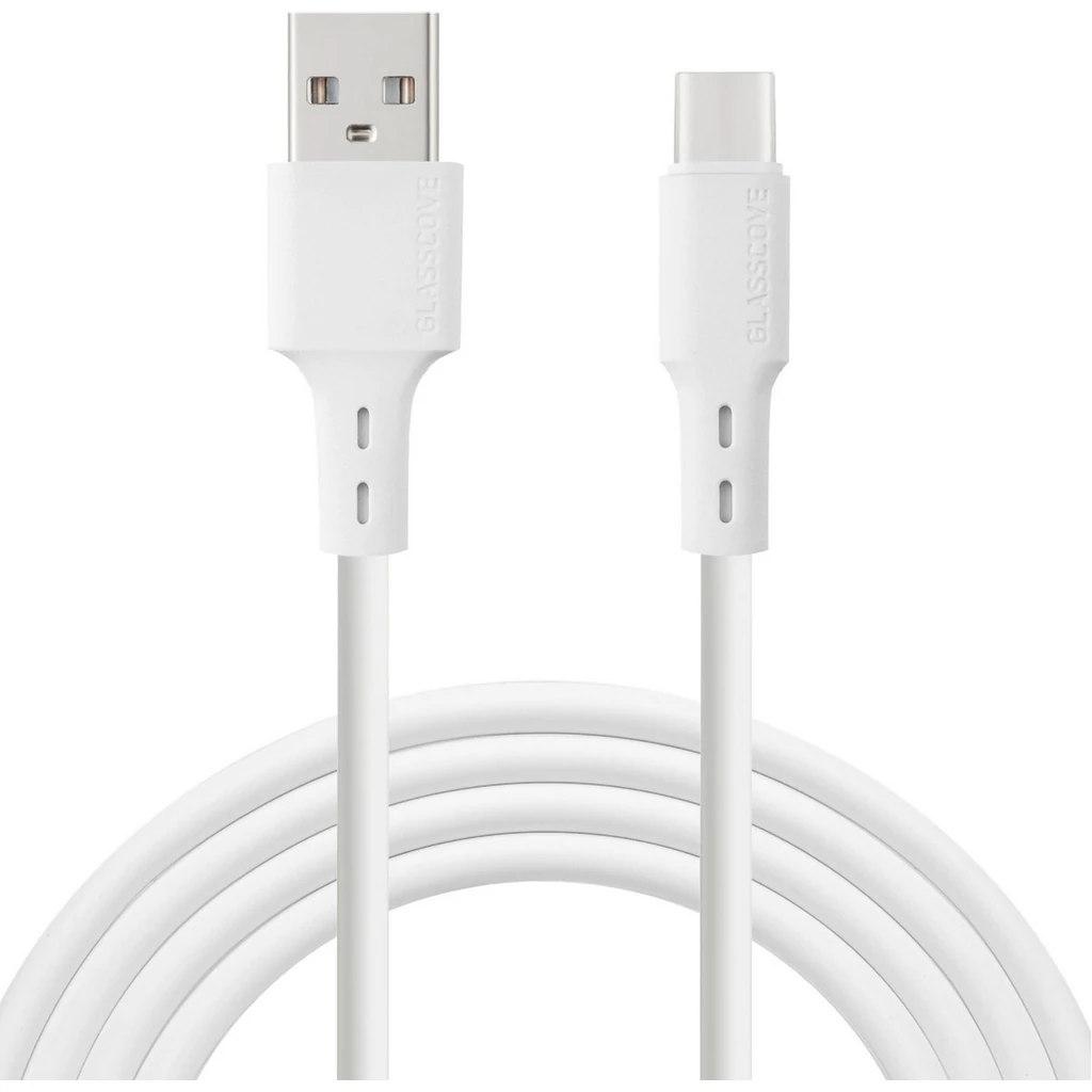 Кабель Glasscove Flex USB - Type-C 3A 1m (GF-AC13WH) White