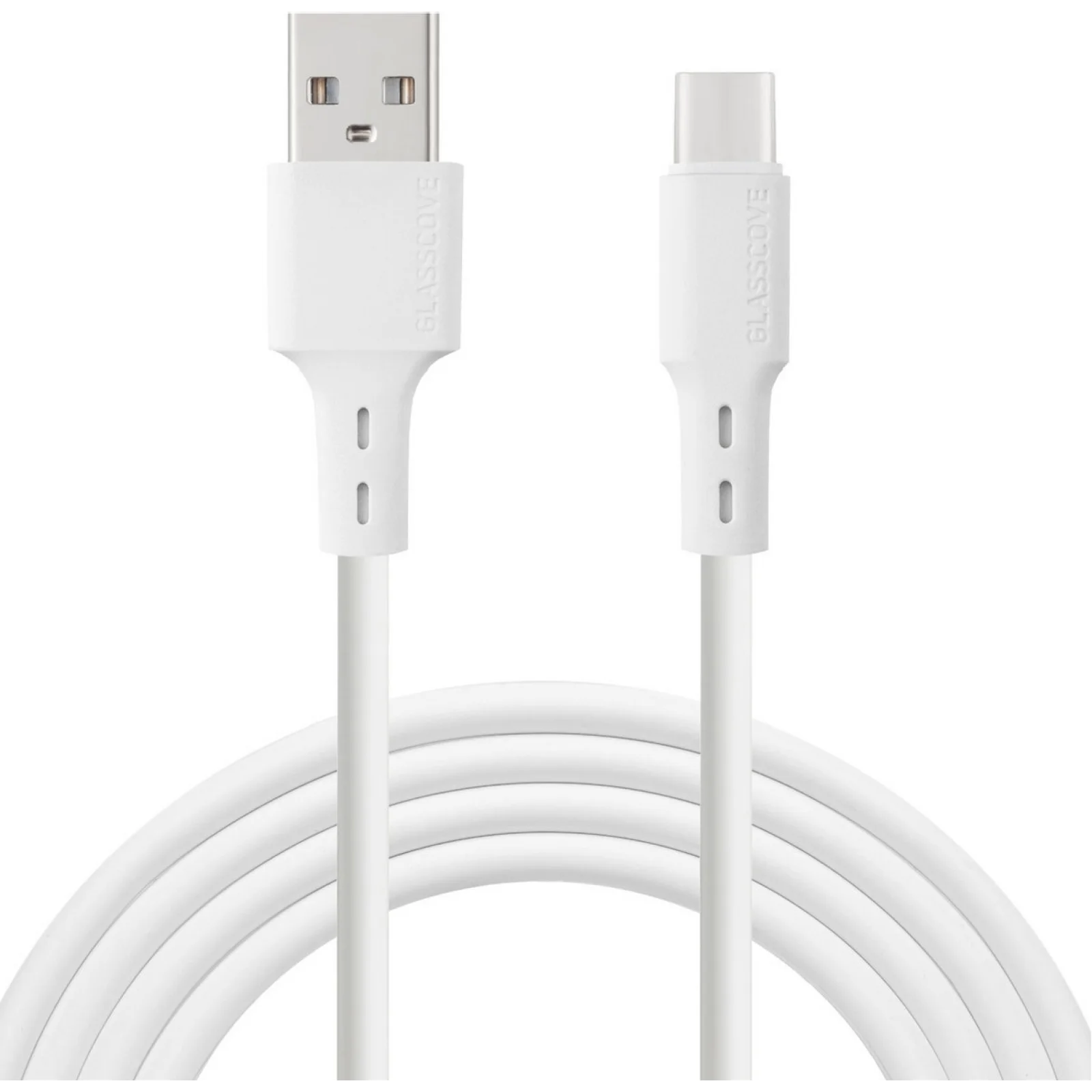 Кабель Glasscove Flex USB - Type-C 3A 1m (GF-AC13WH) White