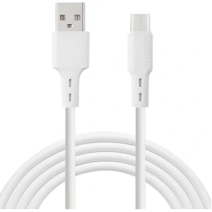 Цвет: Белый - Кабель Glasscove Flex USB - Type-C 3A 1m (GF-AC13WH) White