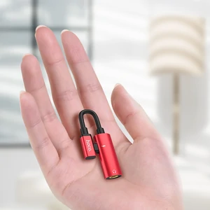 Перехідник Hoco LS19 Type-C to 3.5mm 2in1 Audio Converter Black