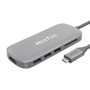 Мультиадаптер HooToo Shuttle Type-C Hub Space Grey (HT-UC001-SG)