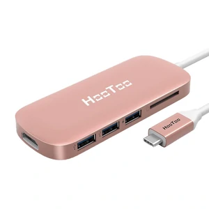 Мультиадаптер HooToo Shuttle Type-C Hub Rose Gold (HT-UC001-RG)