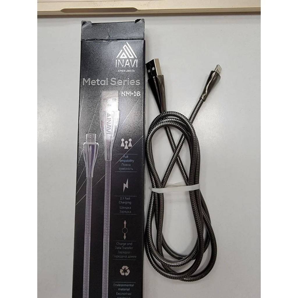 Кабель INAVI USB Cable iPhone 5 NM-16 Black