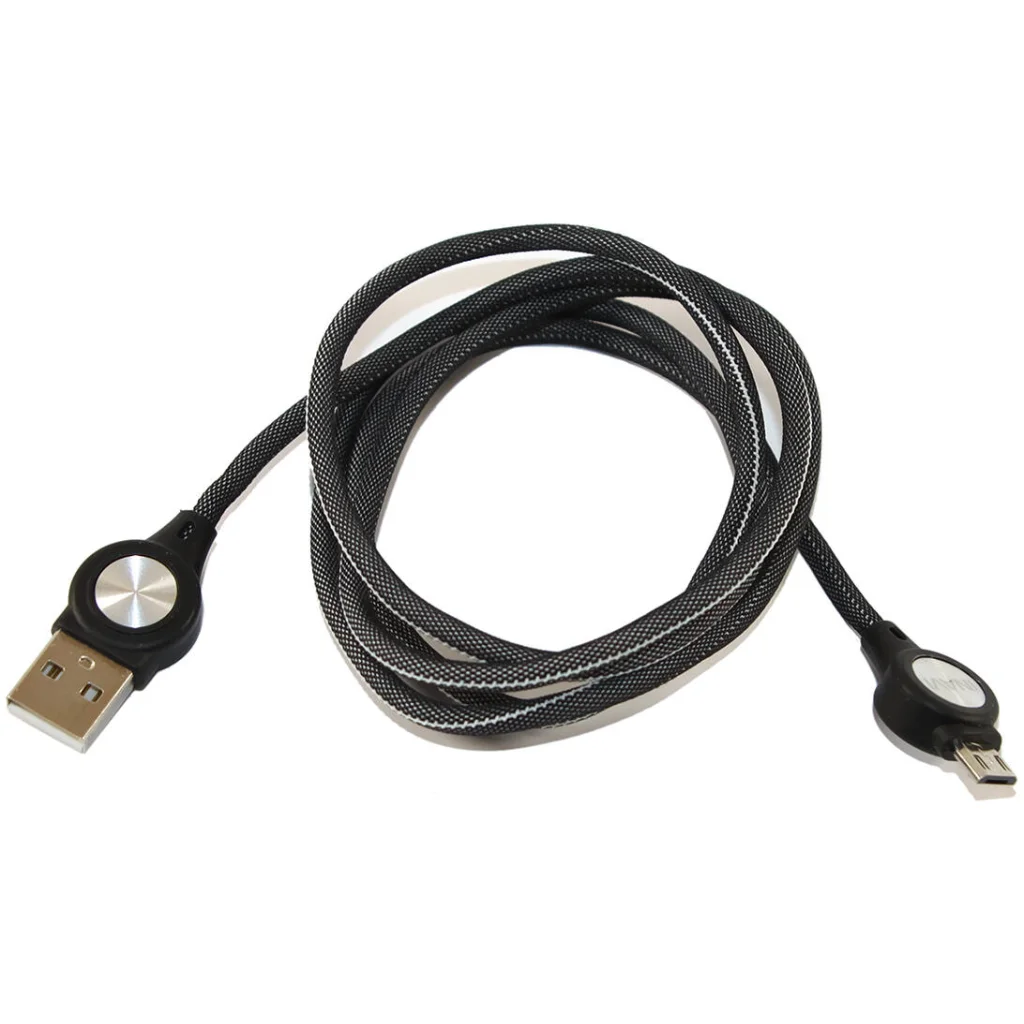 Кабель INAVI USB Cable microUSB Tighdbraid Series 2.4A 1.2m (TB1) Black