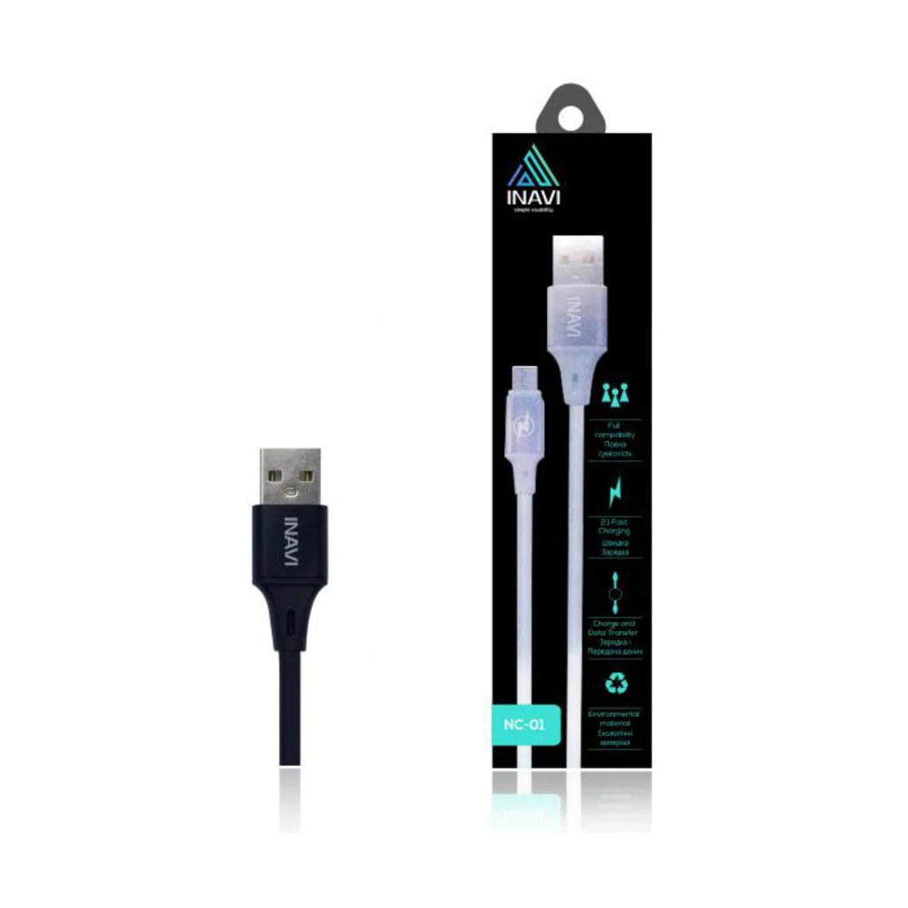 Кабель INAVI USB Cable iPhone 5 NC-01 Black