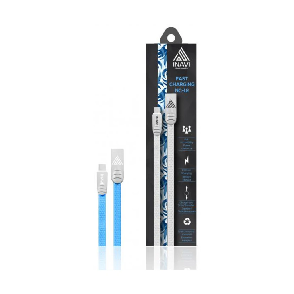 Кабель INAVI USB Cable iPhone 5 NC-12 Blue