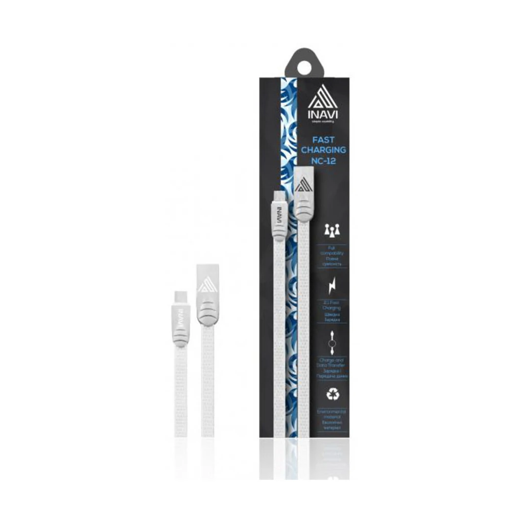 Кабель INAVI USB Cable iPhone 5 NC-12 White