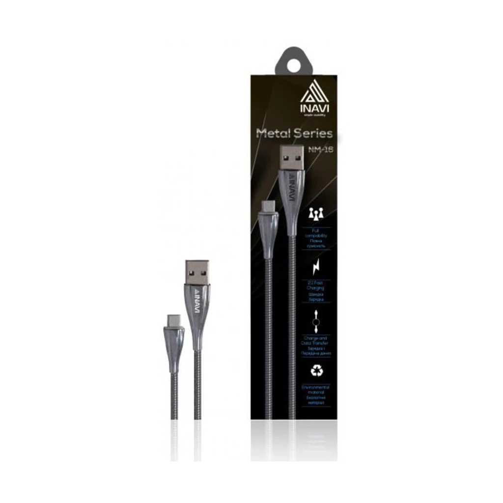 Кабель INAVI USB Cable microUSB NM-16 Silver