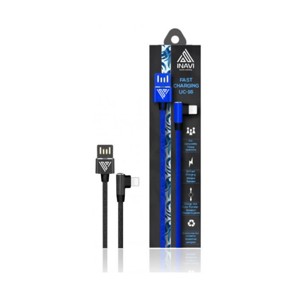 Кабель INAVI USB Cable iPhone 5 UC-16 Black