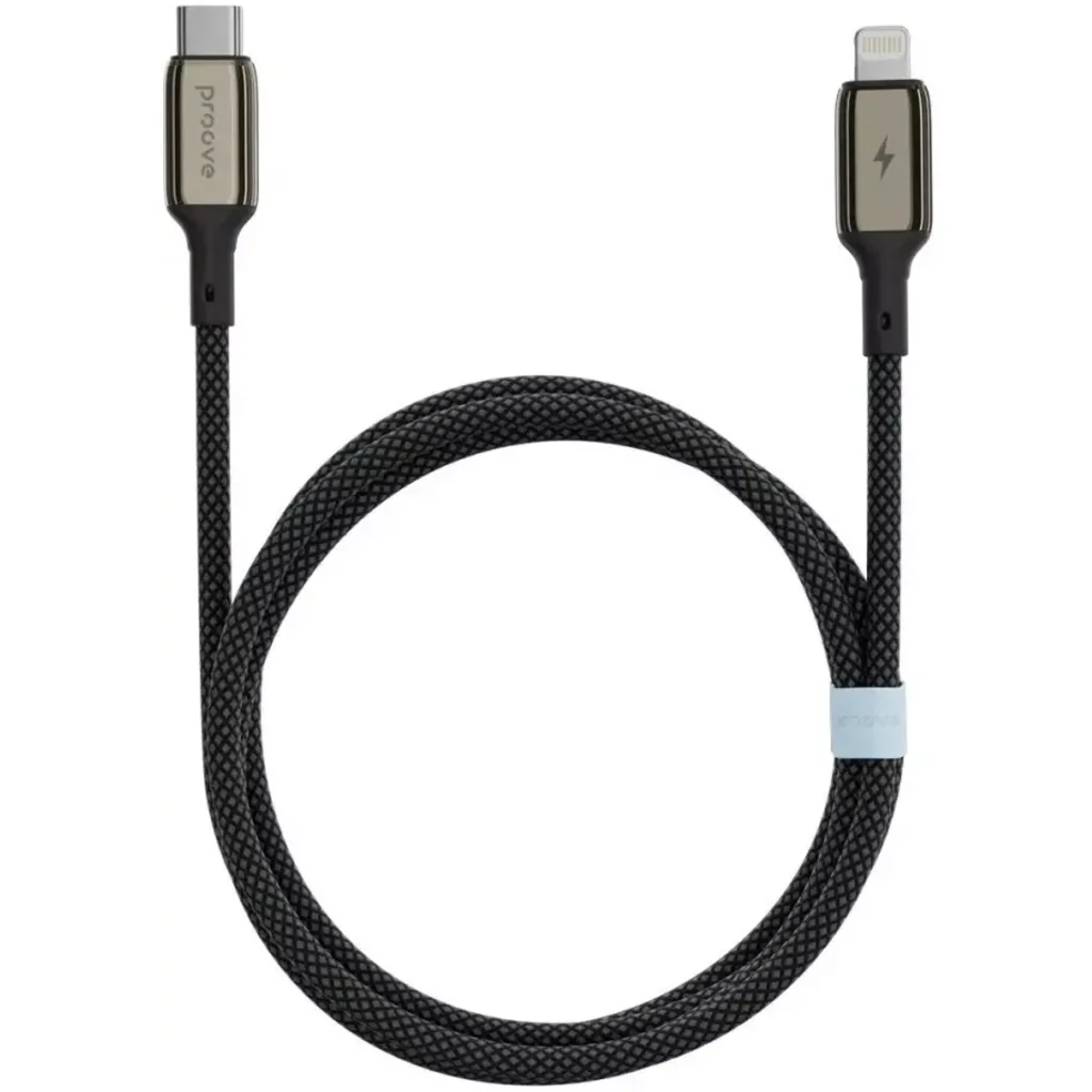 Кабель Proove Dense Metal Type-C to Lightning 27W 1m Black (CCDM27002101)