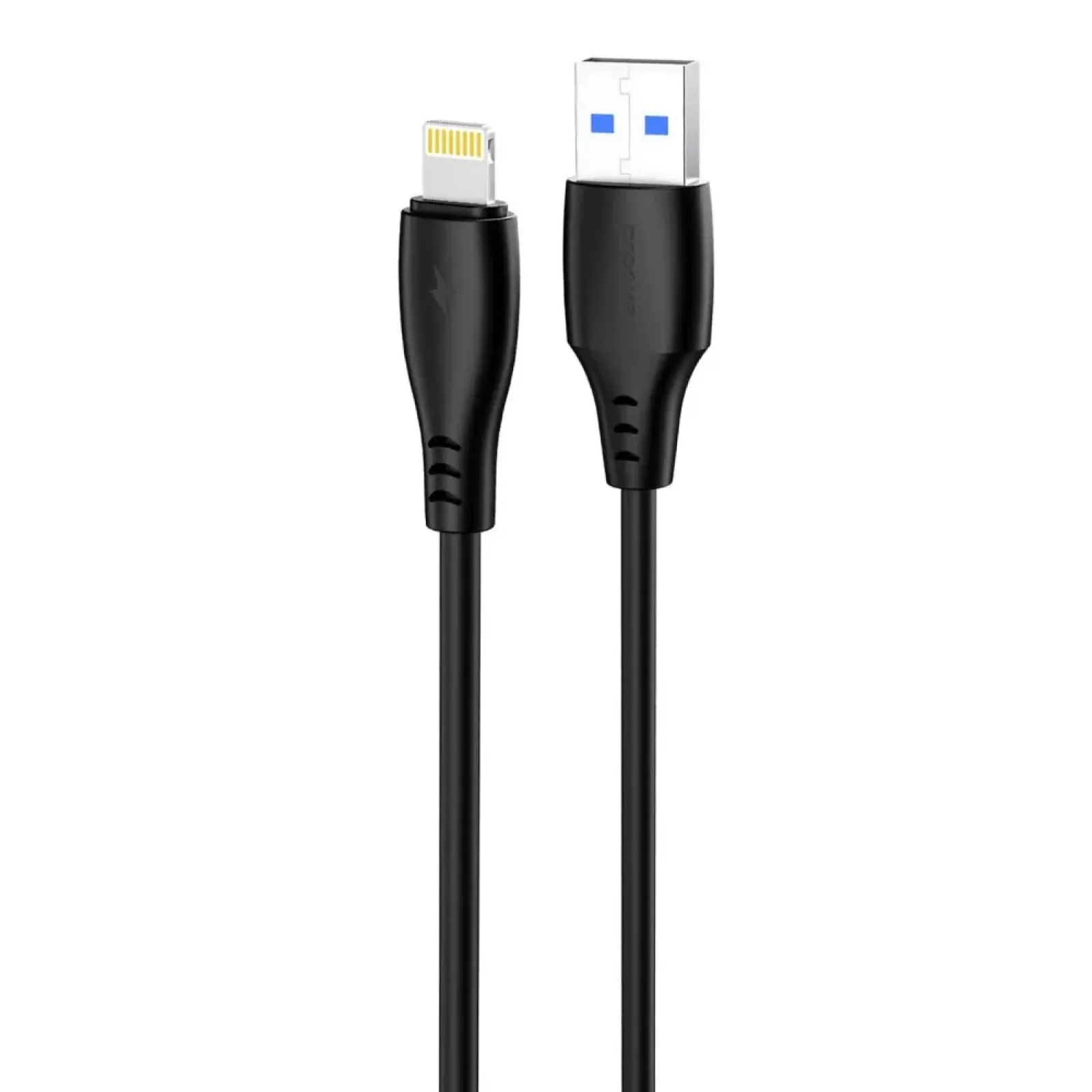 Кабель Proove Simple Silicone USB to Lightning 2.4A (1M) Black