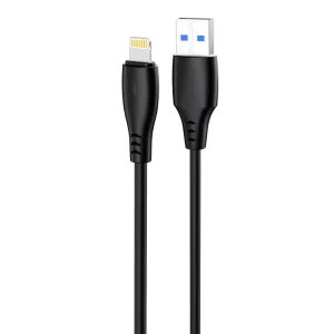 Кабель Proove Simple Silicone USB to Lightning 2.4A (1M) Black