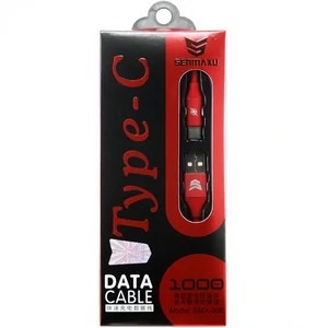 Кабель Senmaxu SMX-306 USB-USB Type-C Cable 2.4A 1m Red