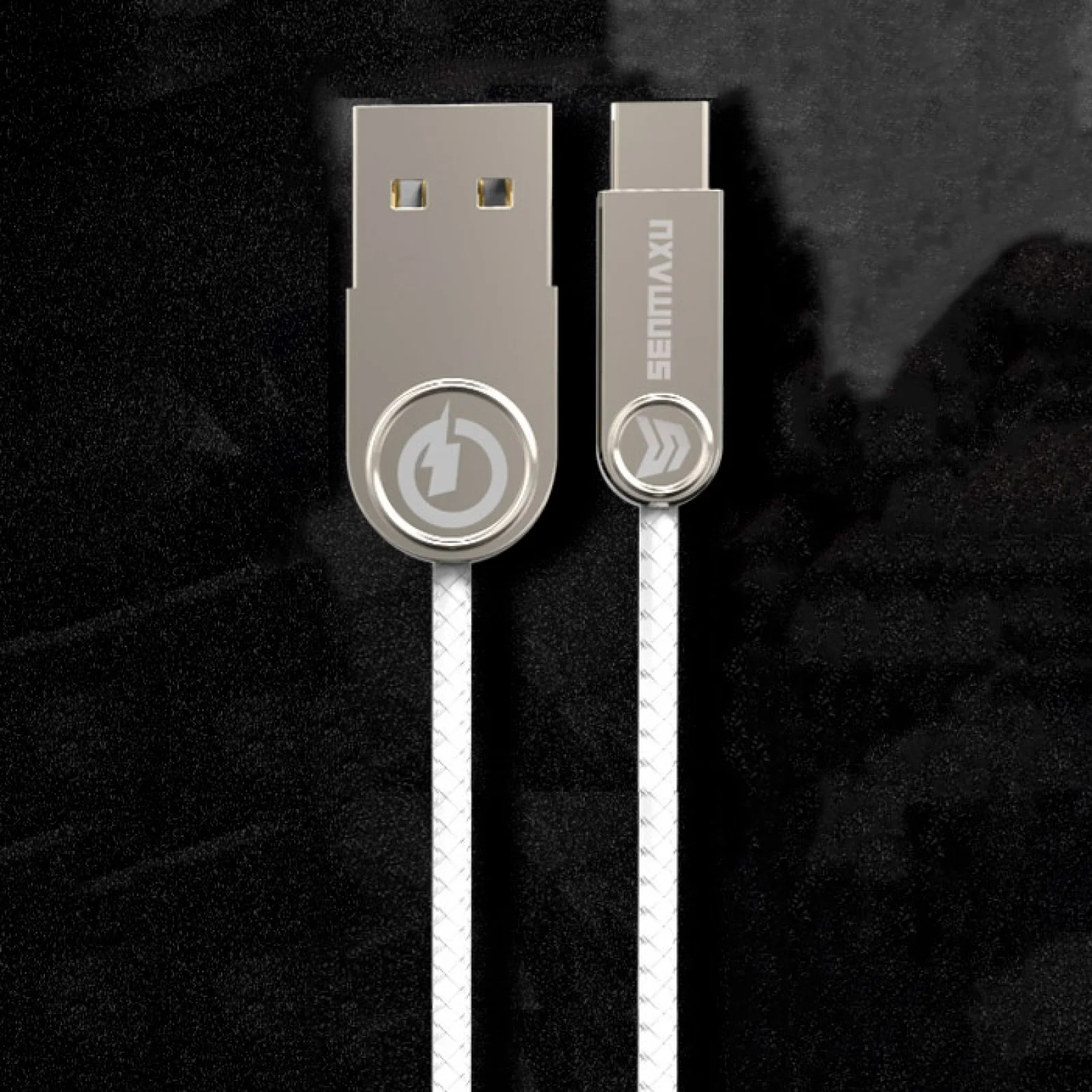 Кабель Senmaxu SMX-307 USB-USB Type-C Cable 2.4A 1m White