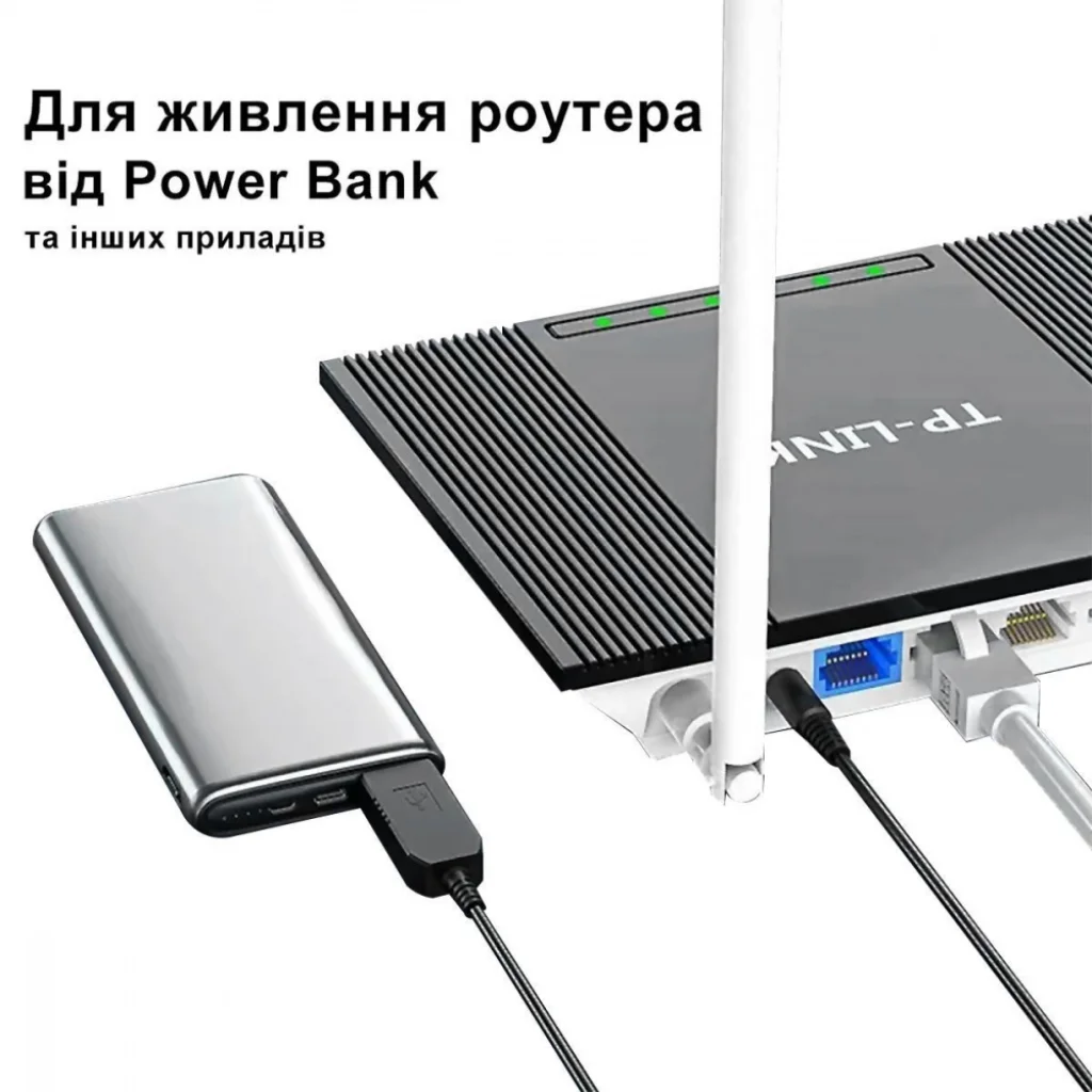 Кабель для роутера USB to DC 5.5 12V