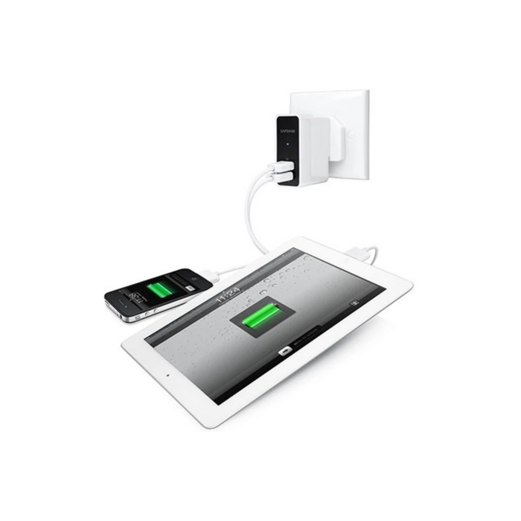Зарядний пристрій Capdase Dual USB Power Adapter Ampo R2 White (3.1 A) для iPhone/iPod/iPad