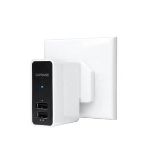 Зарядний пристрій Capdase Dual USB Power Adapter Ampo R2 White (3.1 A) для iPhone/iPod/iPad