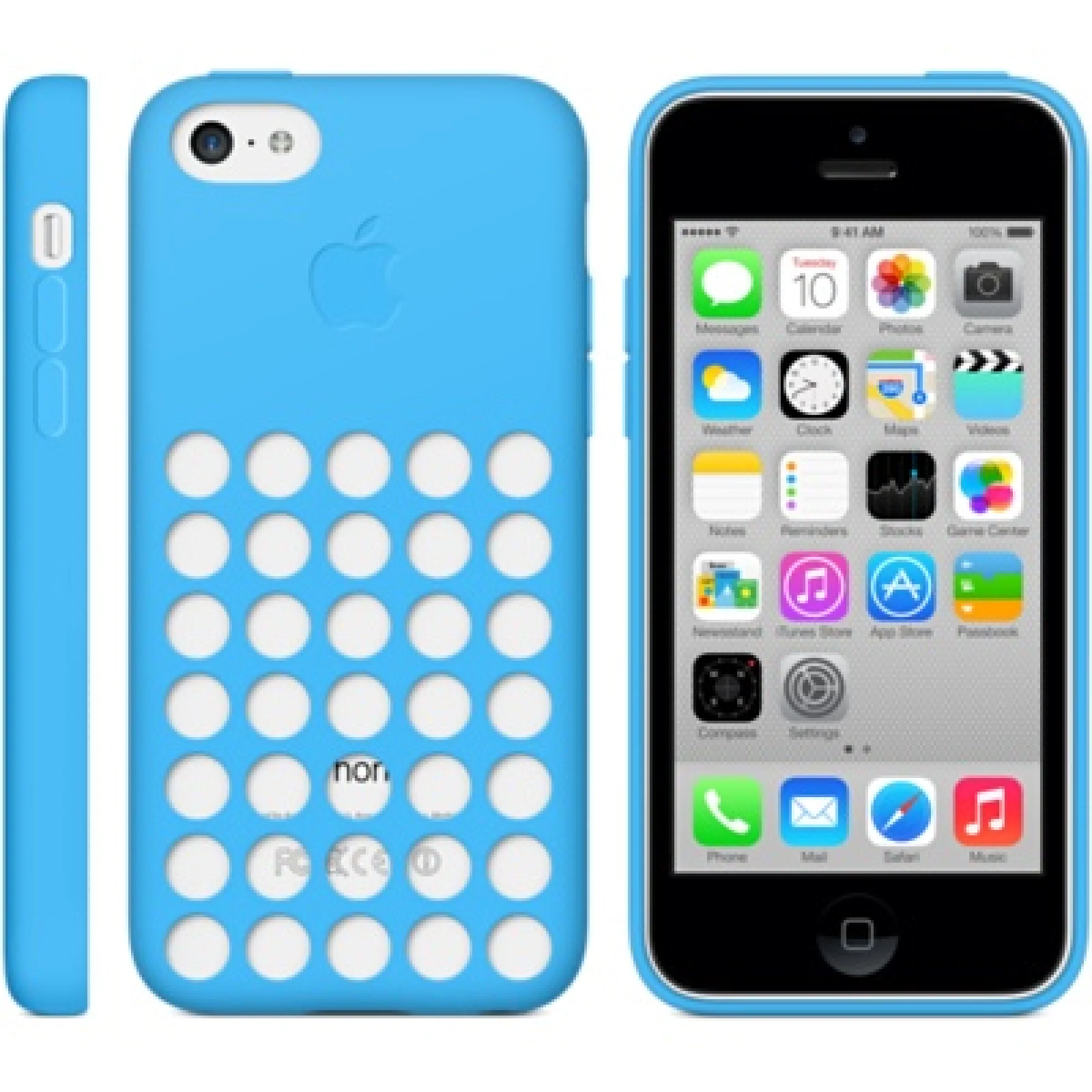 Чехол Apple Case Blue для iPhone 5c