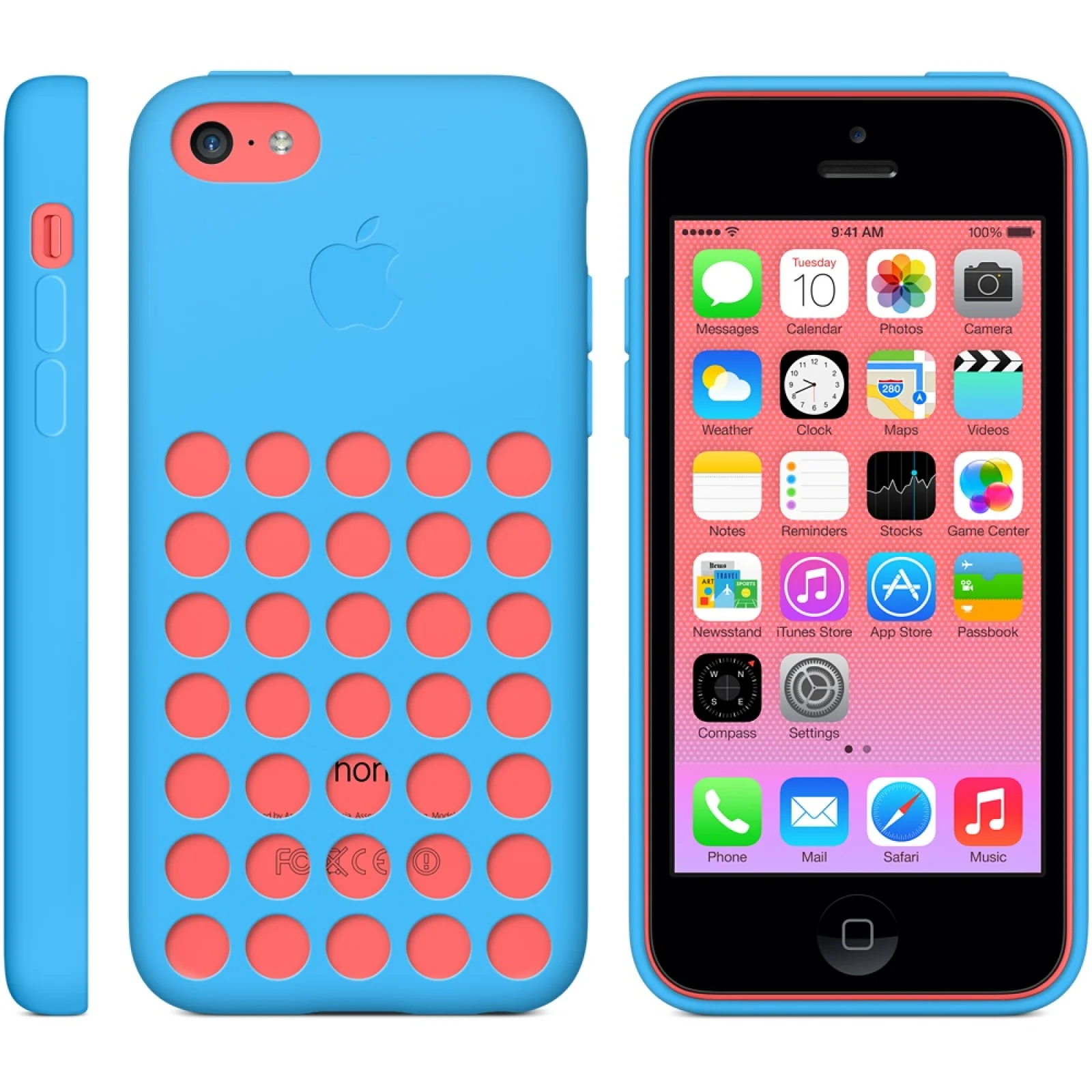 Чехол Apple Case Blue для iPhone 5c