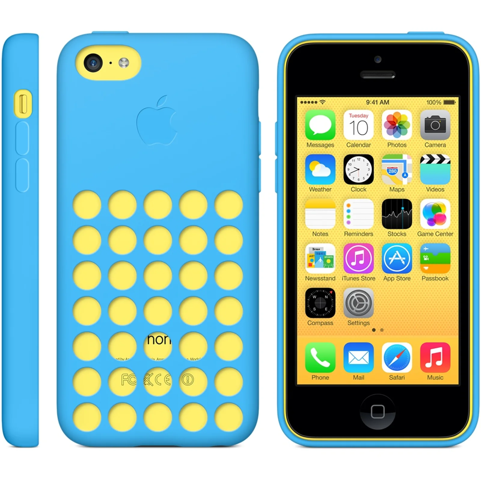 Чехол Apple Case Blue для iPhone 5c