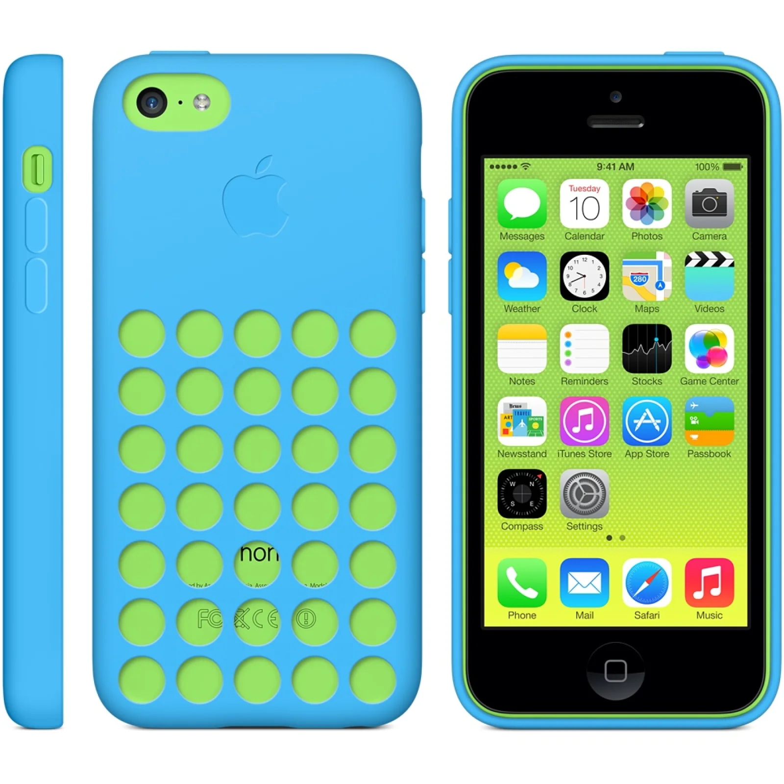Чехол Apple Case Blue для iPhone 5c