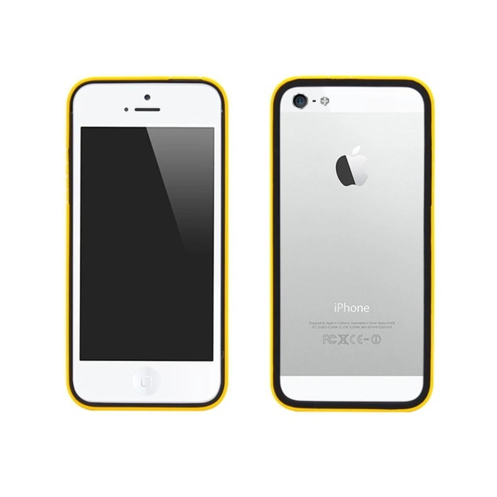 Бампер Colorant B1 Yellow/Black для iPhone 5