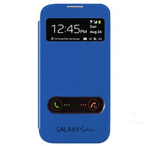 Цвет: Голубой - Чехол Flip Cover Blue для Samsung Galaxy S4 mini i9195/i9192