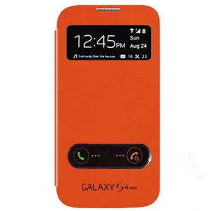 Цвет: Оранжевый - Чехол Flip Cover Orange для Samsung Galaxy S4 mini i9195/i9192