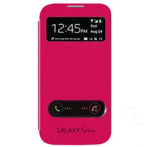 Цвет: Розовый - Чехол Flip Cover Pink для Samsung Galaxy S4 mini i9195/i9192