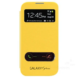 Цвет: Желтый - Чехол Flip Cover Yellow для Samsung Galaxy S4 mini i9195/i9192