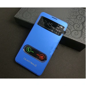Цвет: Голубой - Чехол Flip Cover Blue для Samsung Galaxy Note 3 N9000