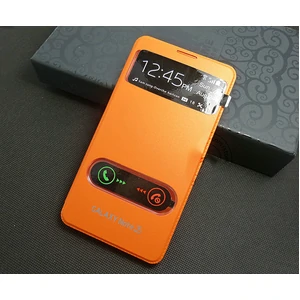 Цвет: Оранжевый - Чехол Flip Cover Orange для Samsung Galaxy Note 3 N9000
