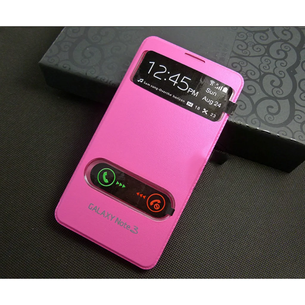 Чехол Flip Cover Pink для Samsung Galaxy Note 3 N9000