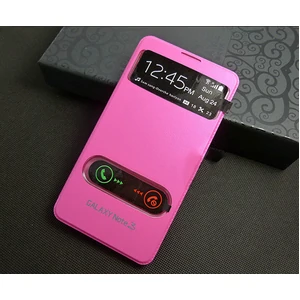 Цвет: Розовый - Чехол Flip Cover Pink для Samsung Galaxy Note 3 N9000