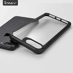Чохол Ipaky TPU + PC Transparent Silicon Case Red для iPhone 7 Plus, iPhone 8 Plus