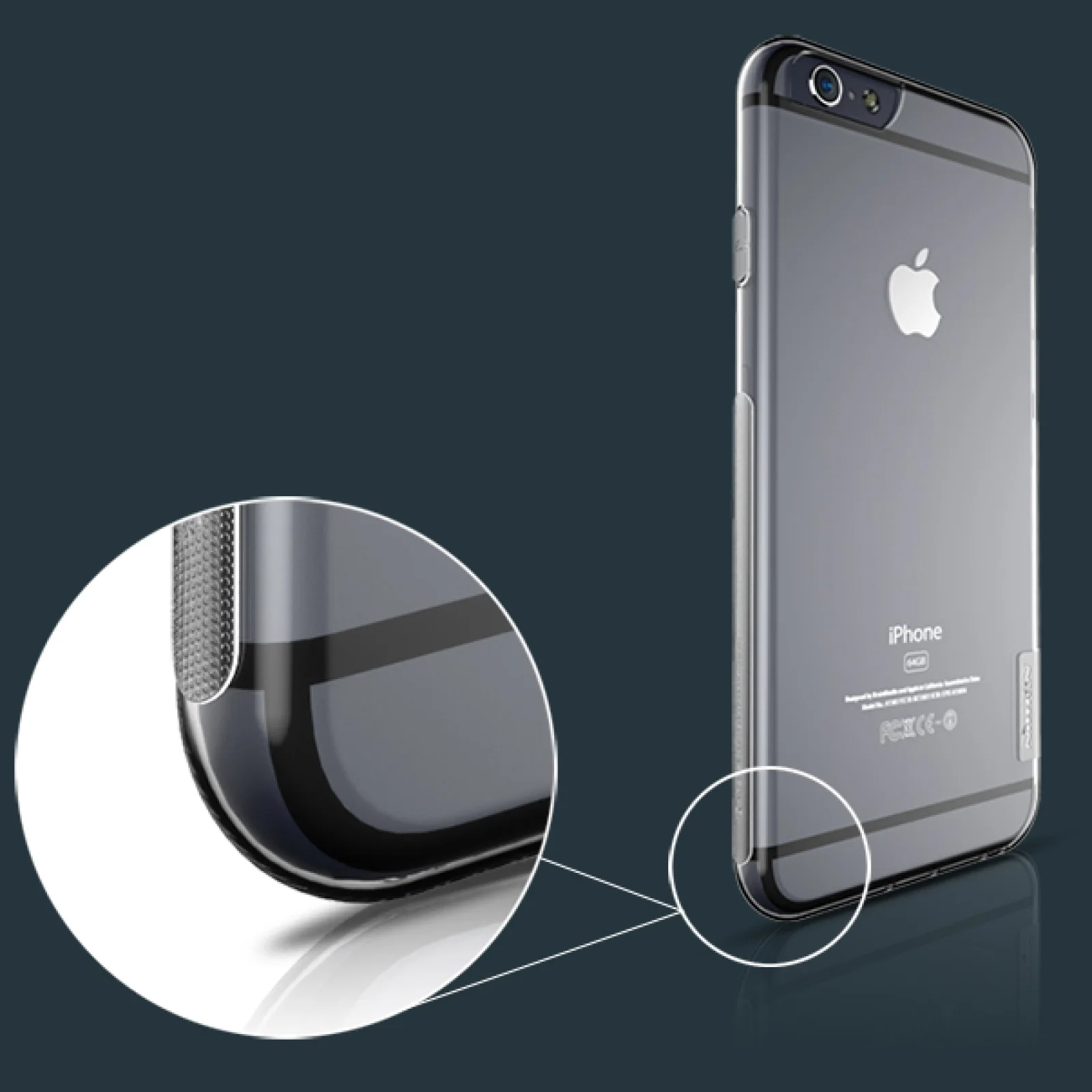 Чехол Nillkin Nature TPU Case Grey для iPhone 6 Plus/6s Plus