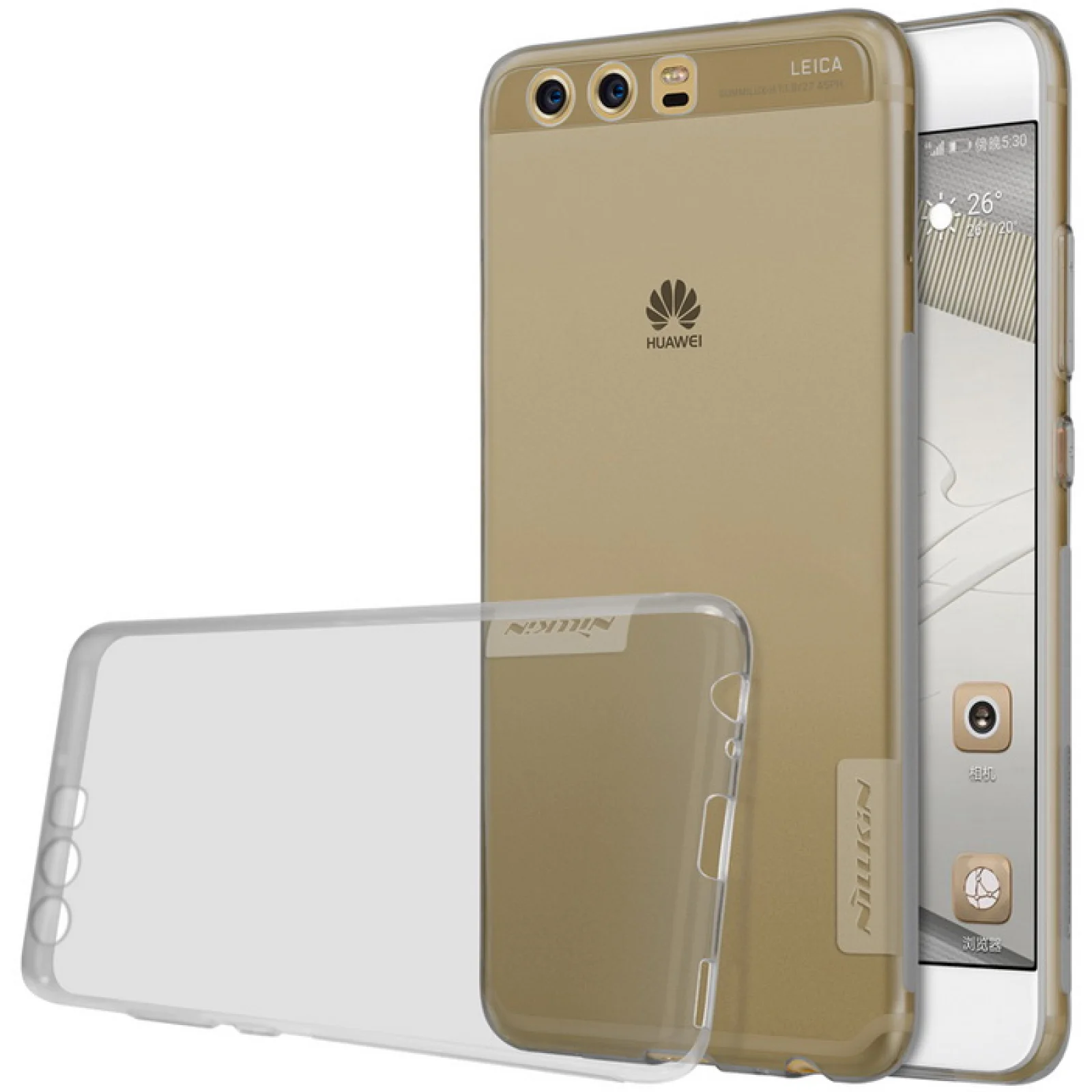 Чехол Nillkin Nature TPU Case Grey для Huawei P10 Plus