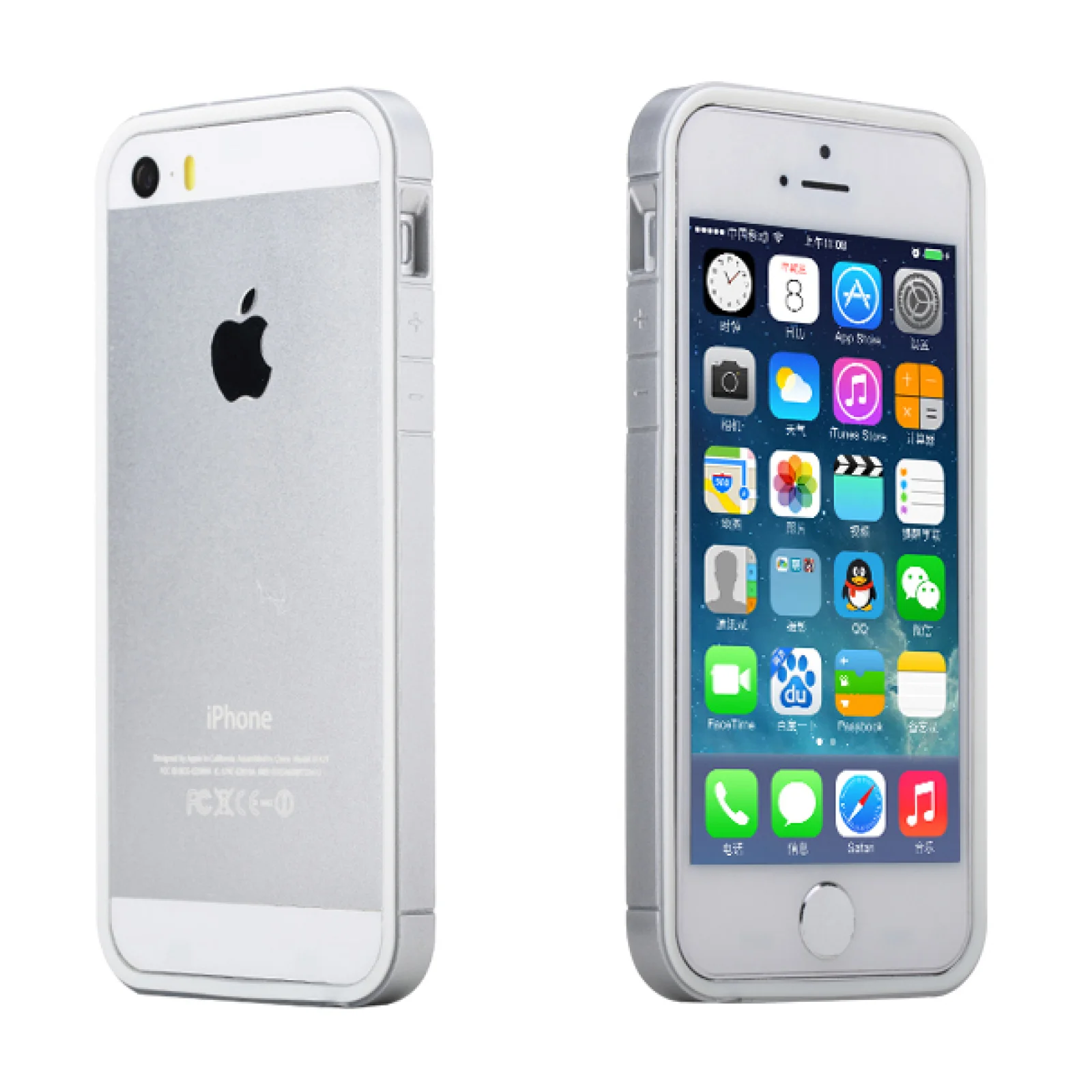Бампер ROCK Slim Guard Series TPU+PC Bumper White для Apple iPhone 5S/5