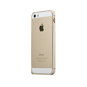Цвет: Золотой - Бампер ROCK Slim Guard Series Aluminium Bumper Gold для Apple iPhone 5S/5