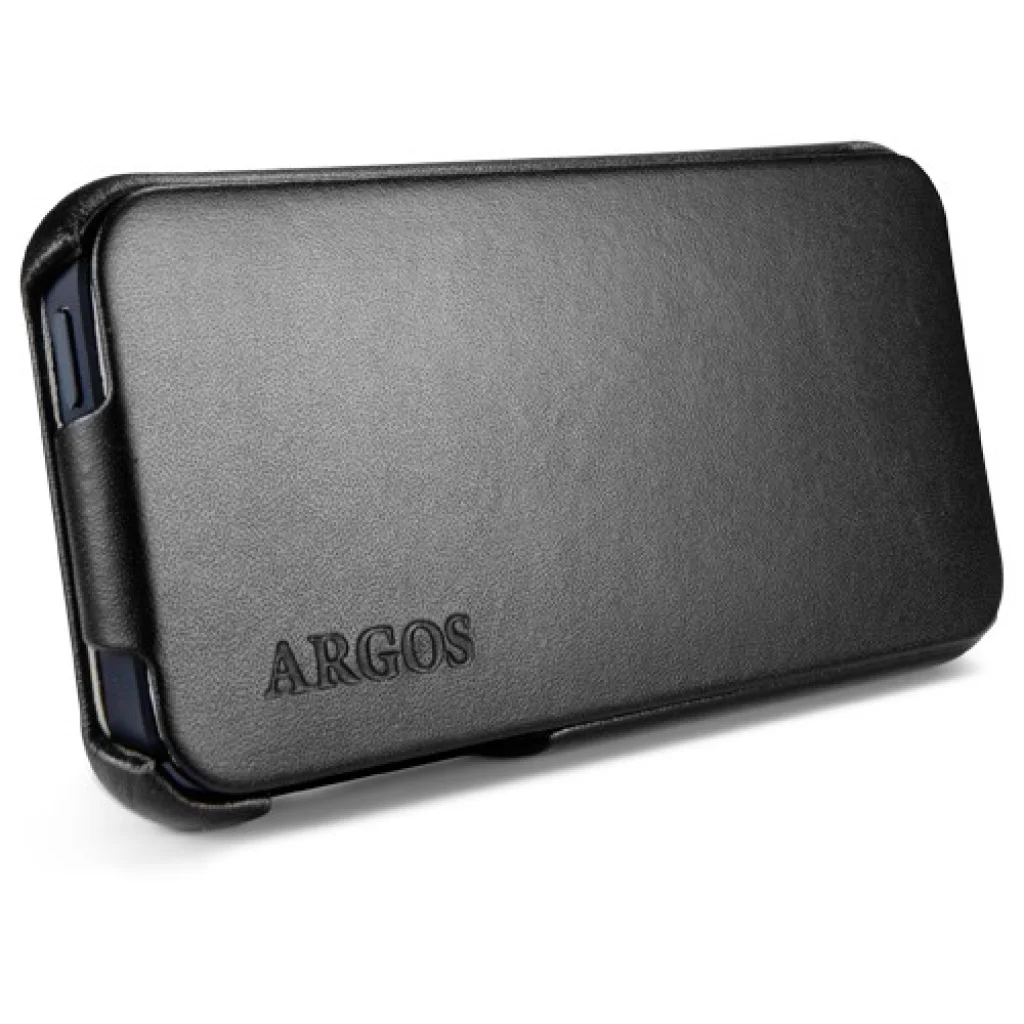 Чехол-флип SGP Leather Case Argos Black для iPhone 5S / 5