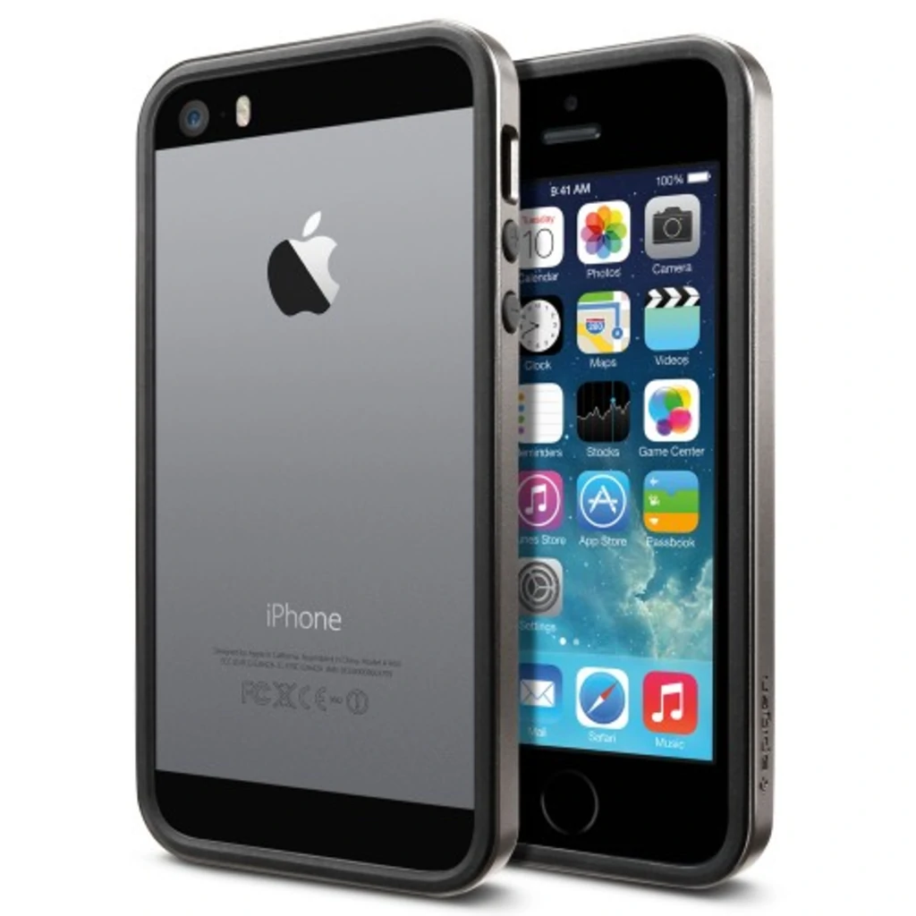 Бампер SGP Case Neo Hybrid EX Slim Metal Series Gun Metal для iPhone 5S / 5