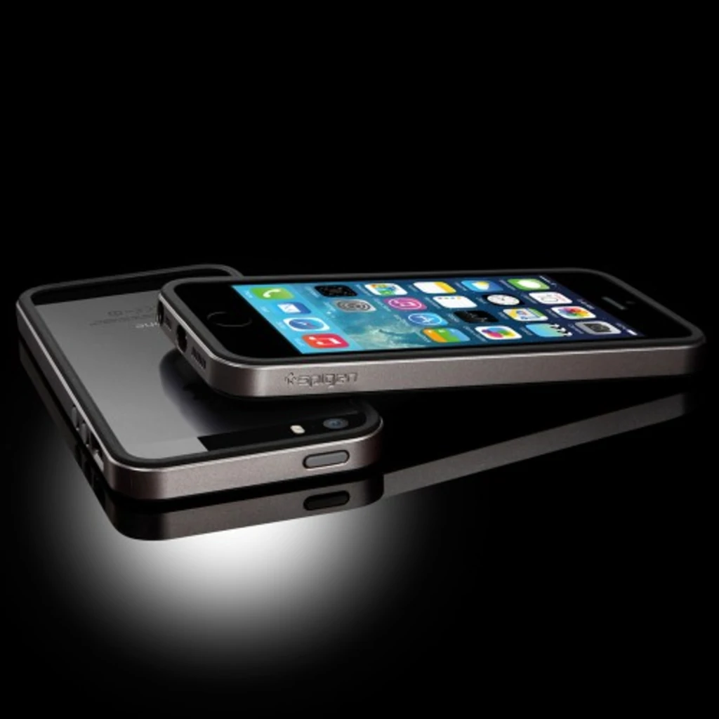 Бампер SGP Case Neo Hybrid EX Slim Metal Series Gun Metal для iPhone 5S / 5