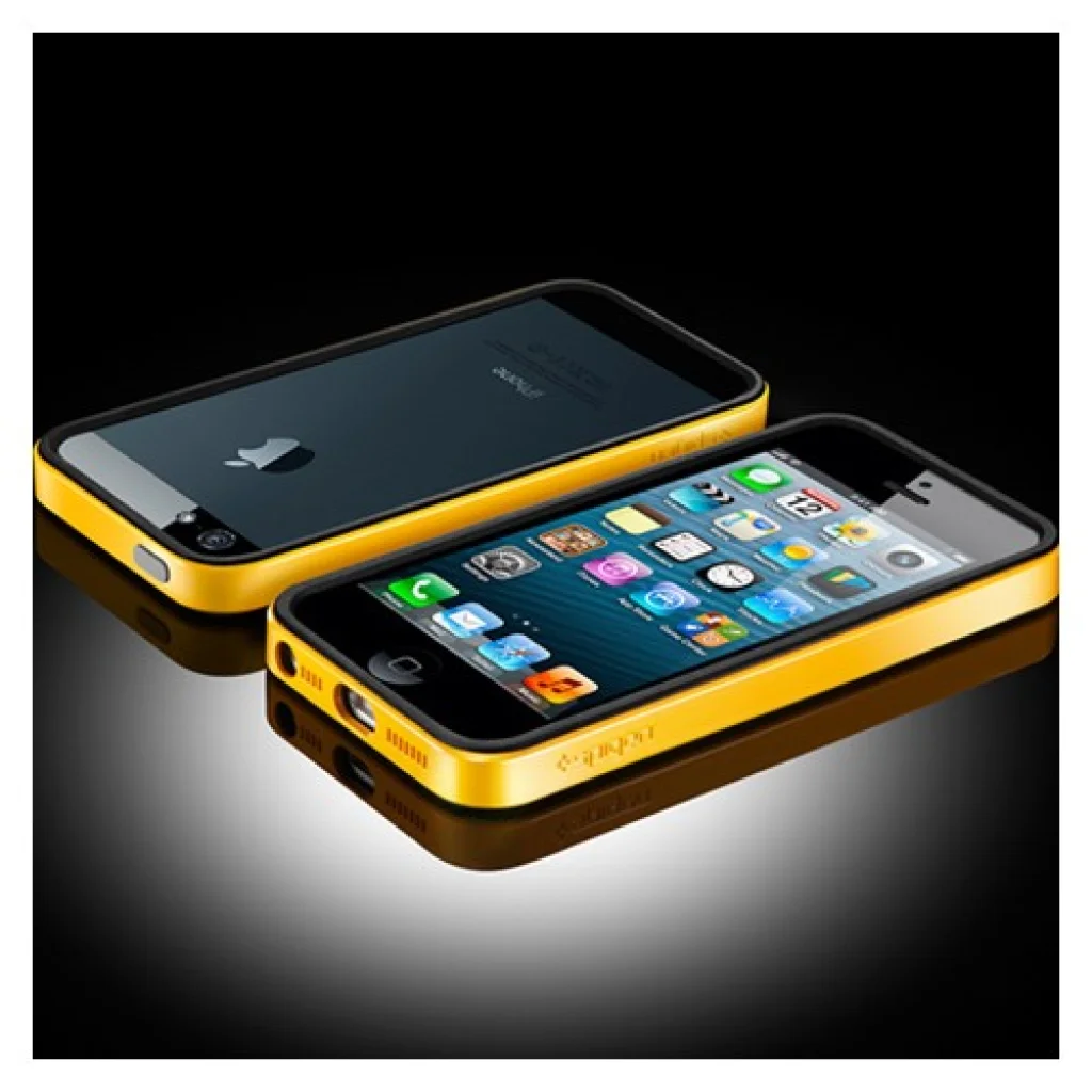 Бампер SGP Case Neo Hybrid EX Vivid Reventon Yellow для iPhone 5S / 5