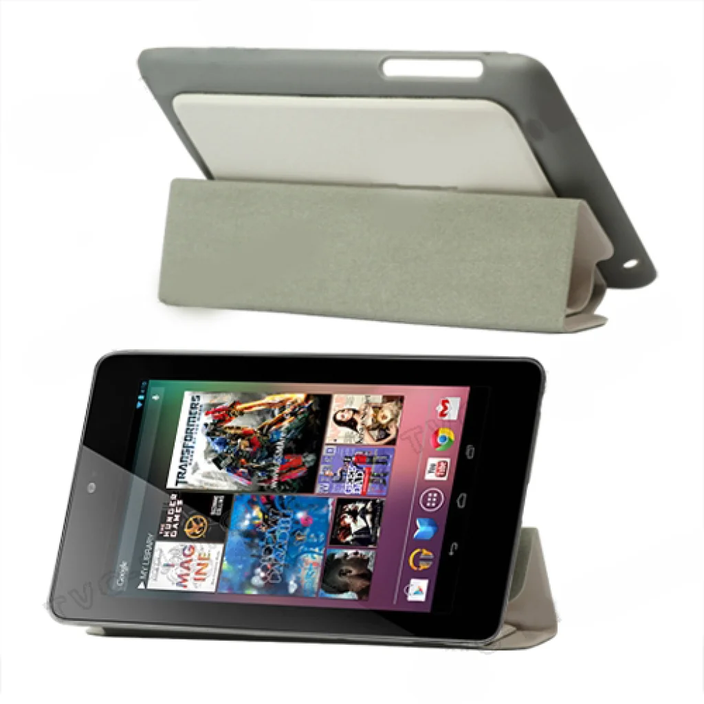 Чехол Leather Stand Case White для Asus Google Nexus 7 (1)