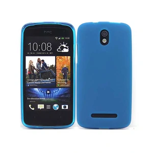 Цвет: Голубой - Накладка Silicone Case HTC Desire 500, Blue