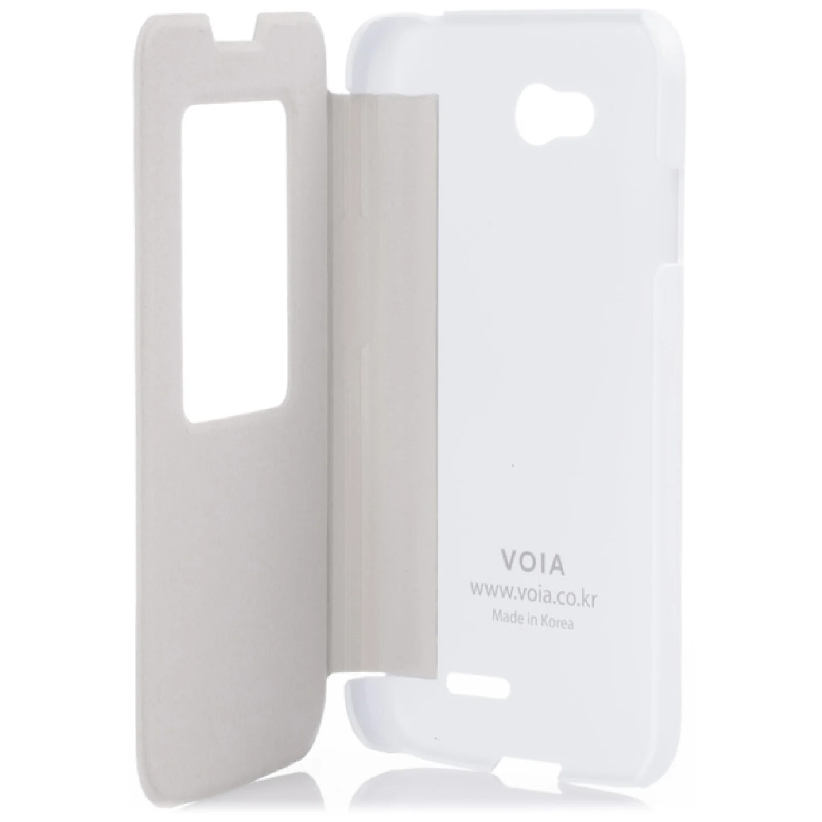 Чехол VOIA Flip Case White для LG Optimus L70 Dual D325