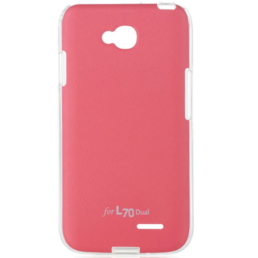 Накладка VOIA JellSkin Pink для LG Optimus L70 Dual D325