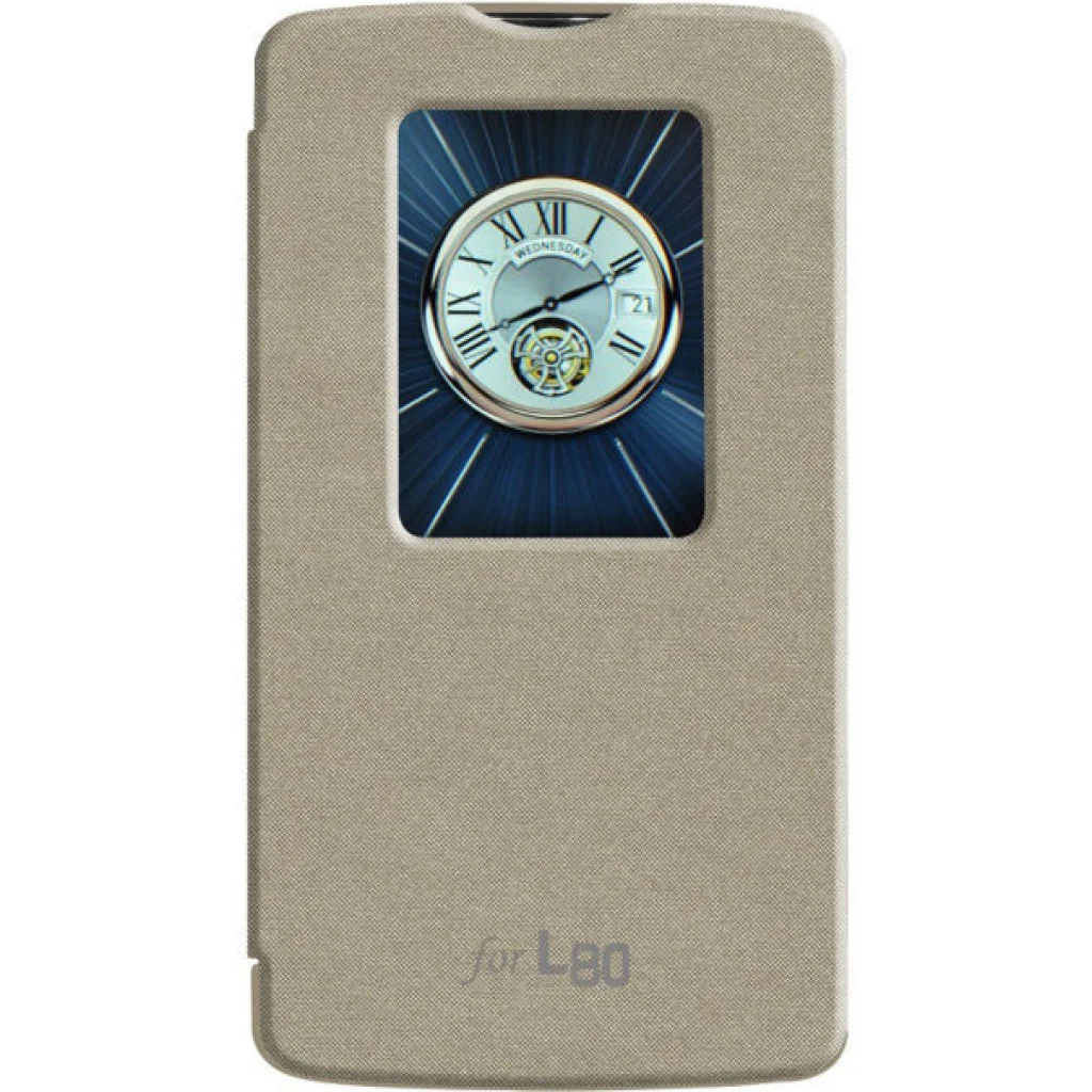 Чохол VOIA Flip Case Gold для LG Optimus L80 Dual D380